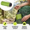 Ultralekki materac dmuchany jednoosobowy do spania na kemping i trekking HyperMotion Campmat – 190x56 cm – zielony